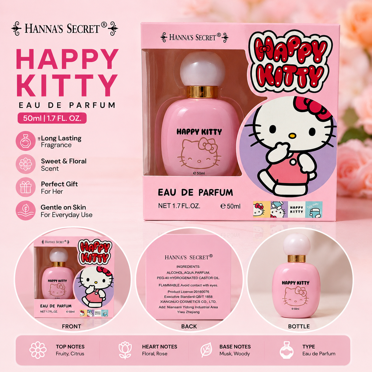 Happy Kitty Eau de Parfum – 50ml (1.7 fl oz)