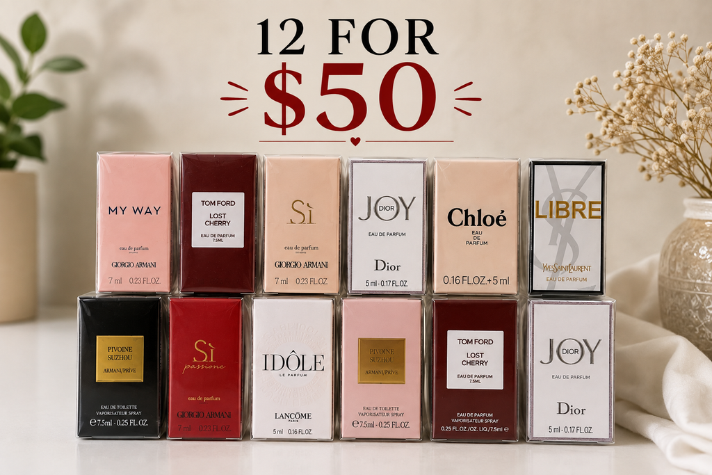 12 Perfume Fragrance Boxes – Mixed Scents – Men & Women