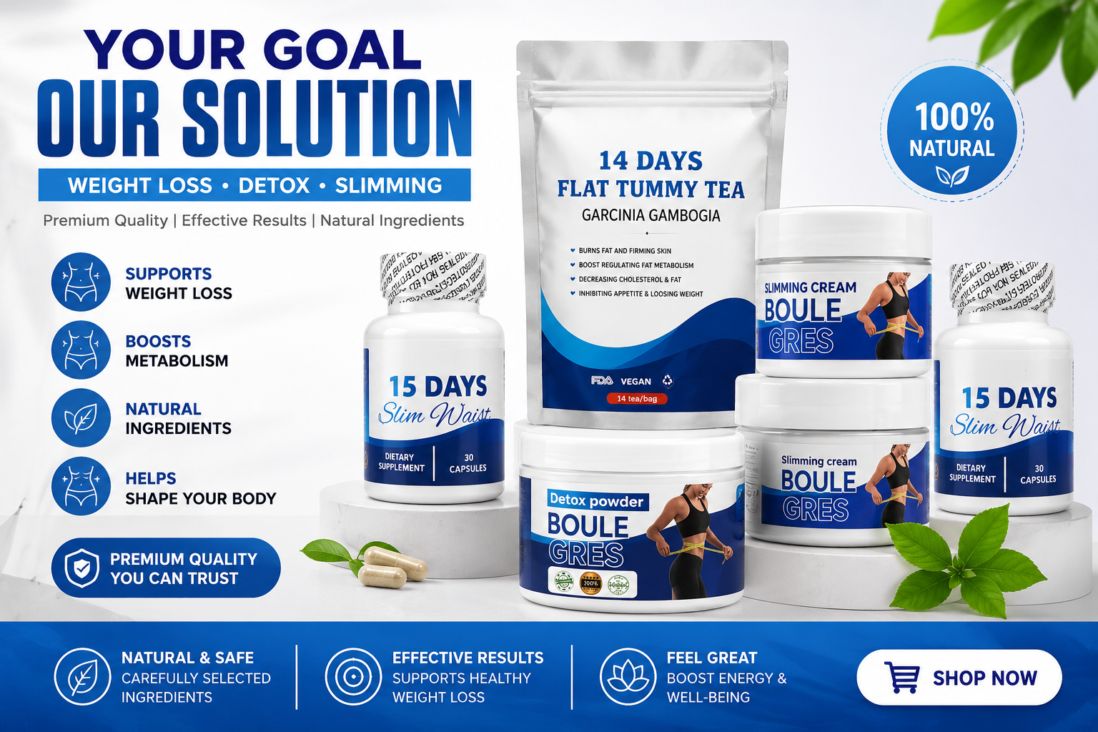 14 to 15 Days Slim Way Dietary Supplement – 30 Capsules