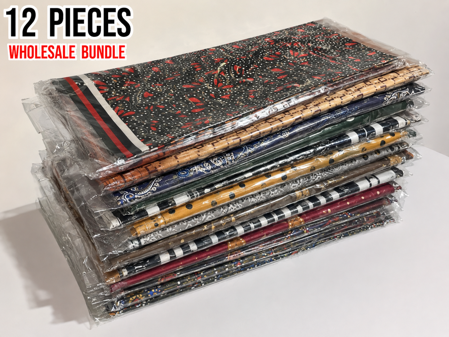 12-Piece Assorted Fashion Scarf Bundle – Men’s & Women’s Patterned Scarves